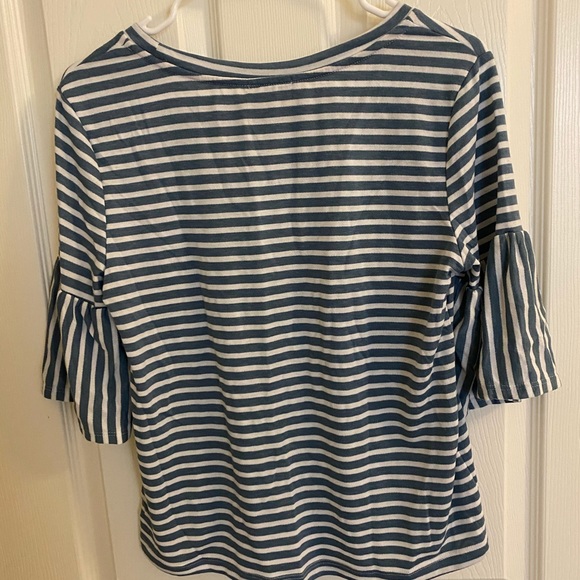 NWOT striped bell sleeve top ✨ - Picture 2 of 2